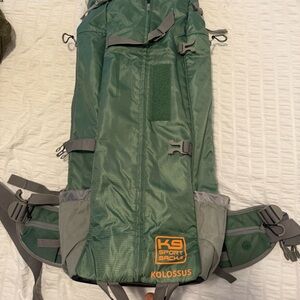 Green Hiking Dog Backpack K9 Sports Sacks XXL